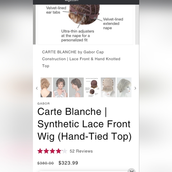 2 Wigs!! Carte Blanche And Incentive By Gabor Wigs! Both Color Sugared Charcoal! - Picture 3 of 16